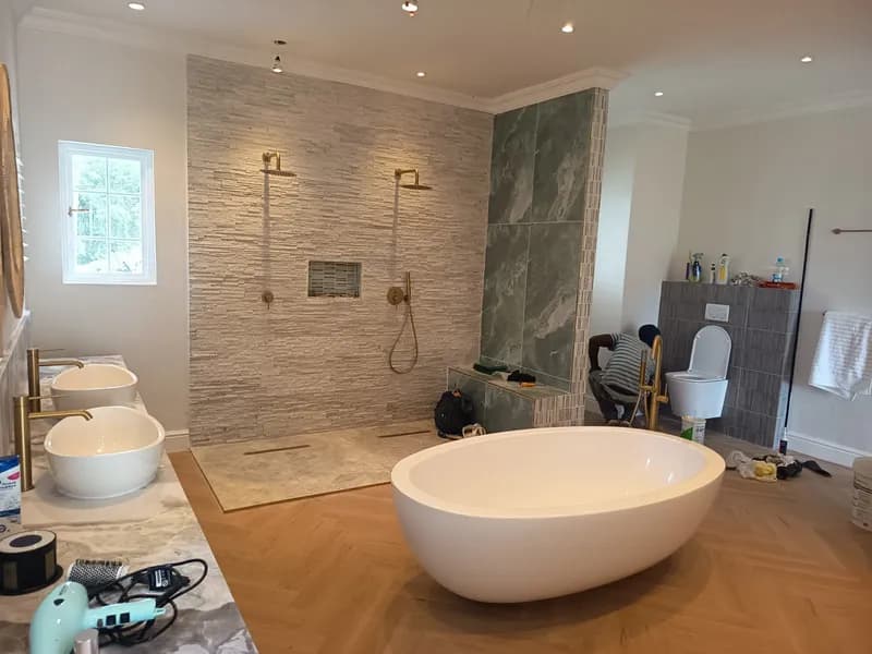 Luxury bathroom renovation project in Sunningdale, Cape Town